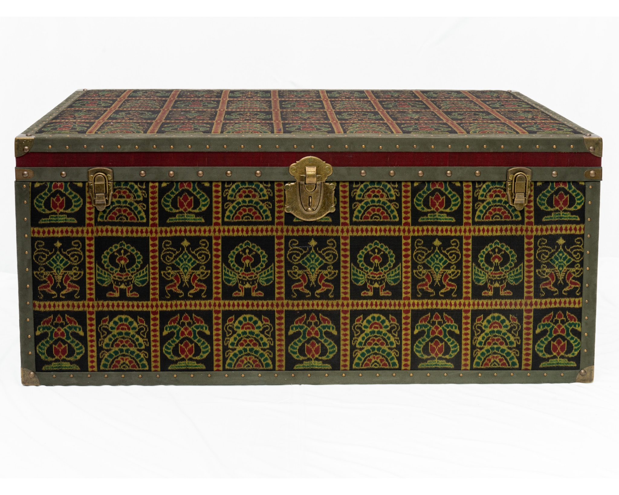 Black & Yellow Boxes with Peacocks