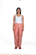 Peach with Checks Green & White Red & White