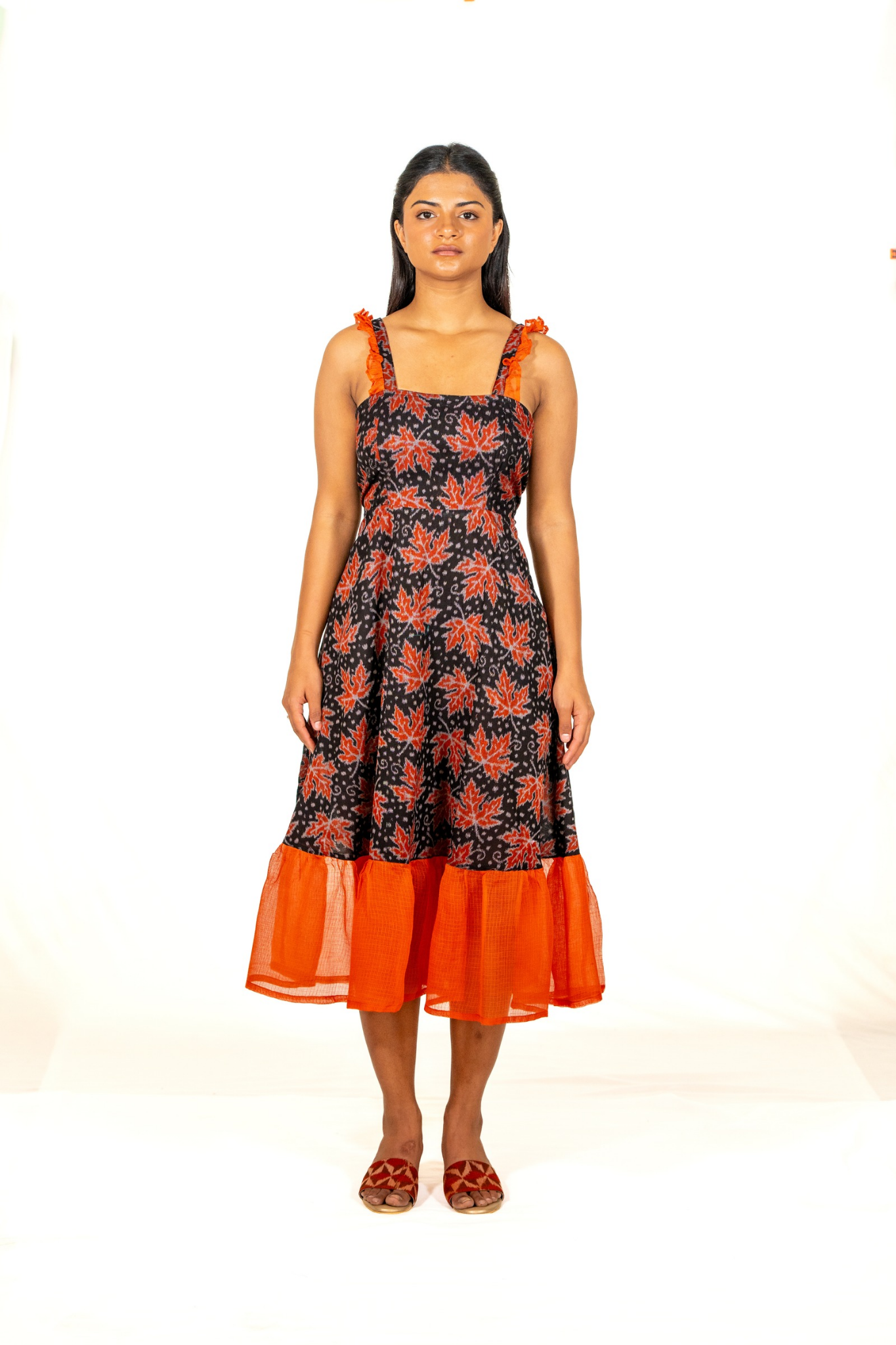 Black & Orange Maple Leaves Bandhav