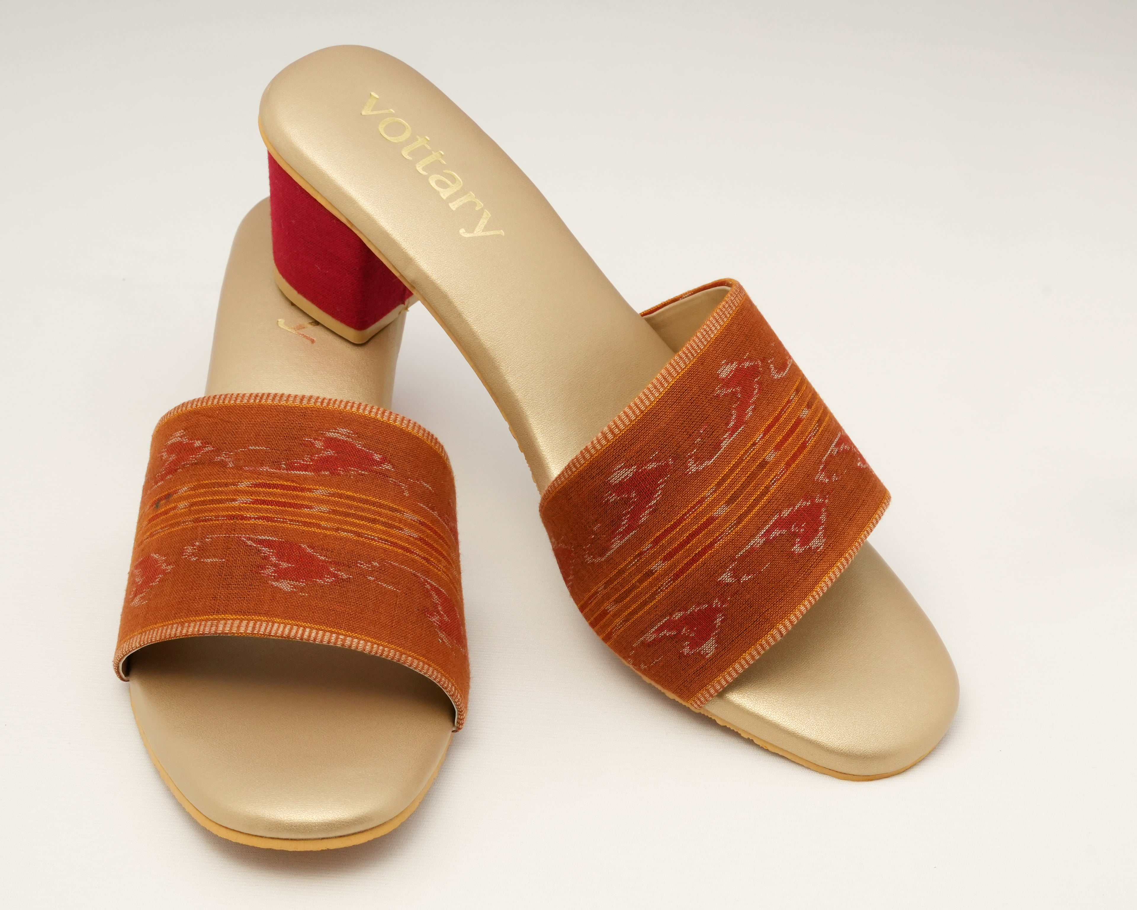 Brown Honeyweave & Red