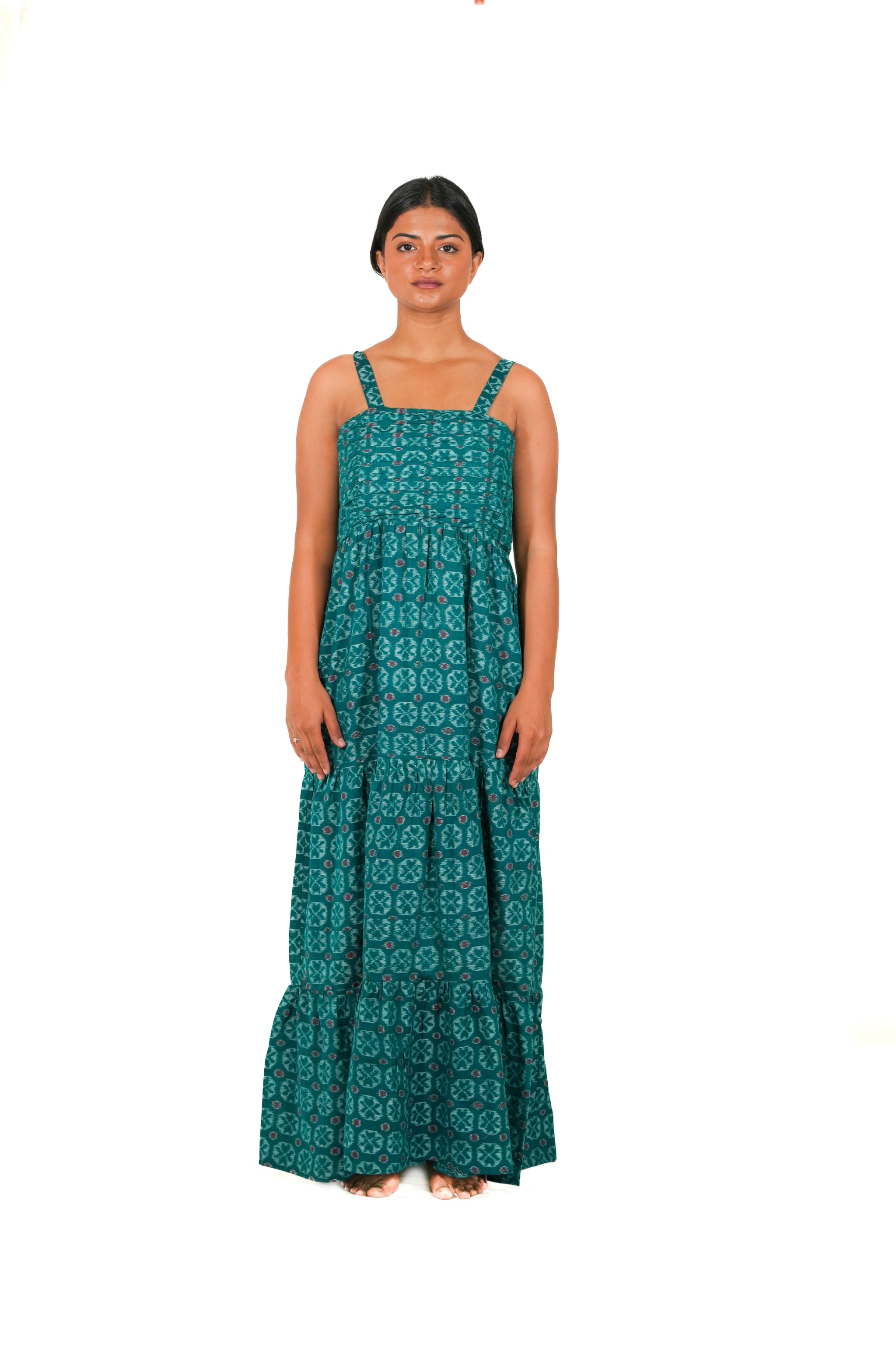 Green Print Dress