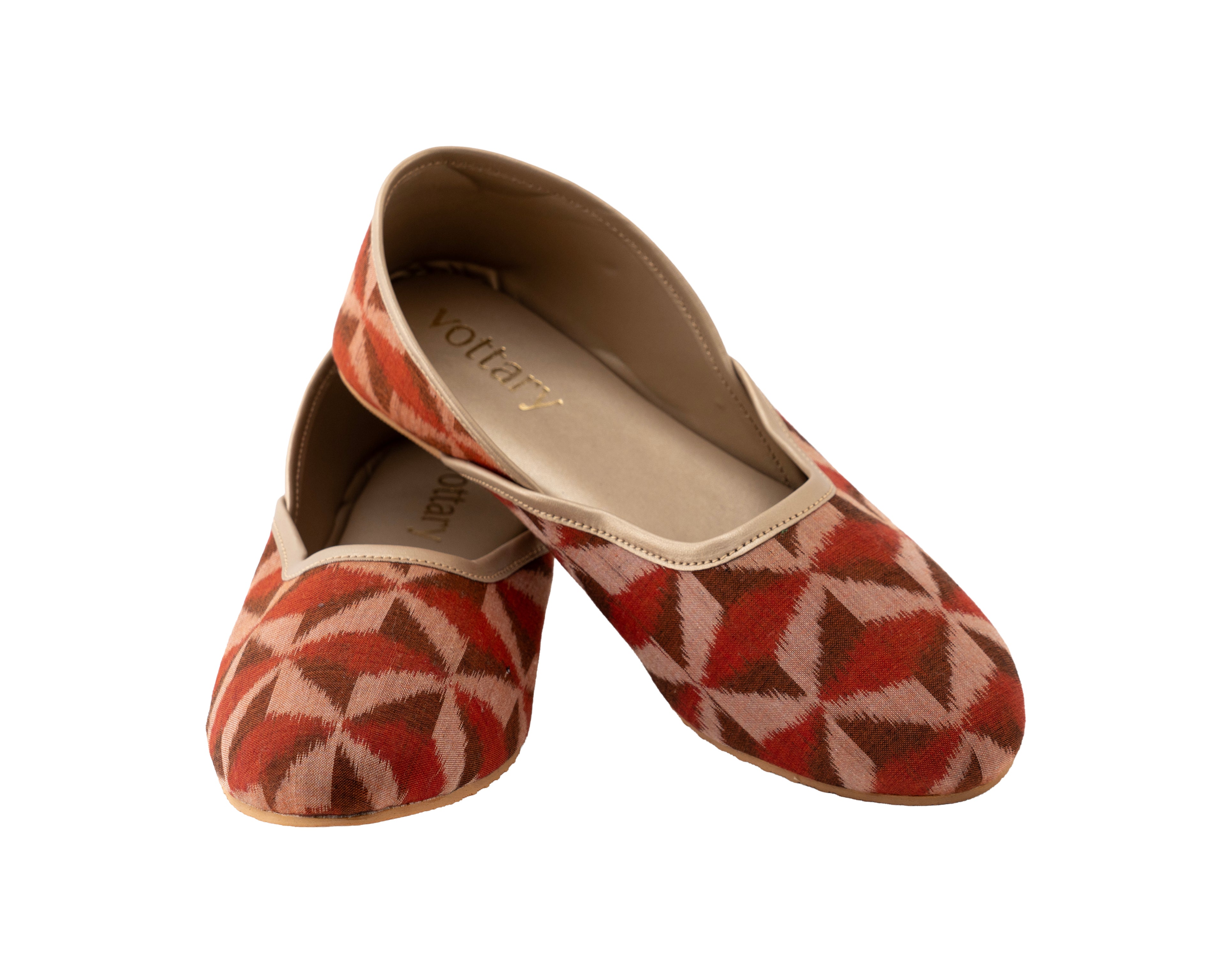 Red 3D Pattern Mojadee